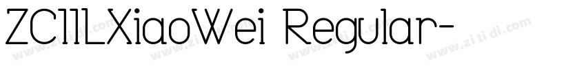 ZC00LXiaoWei Regular字体转换